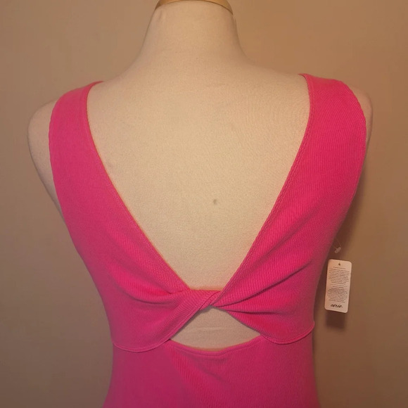 Aerie ribbed cut out  reversible mini dress SZ S 9 - Picture 9 of 13